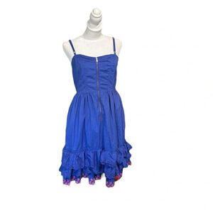 Tracy Fieth women's size small, blue and pink eyelet dress adjustable st…